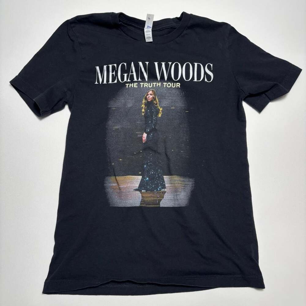 Size Small Megan Woods The Truth Tour T-Shirt Black